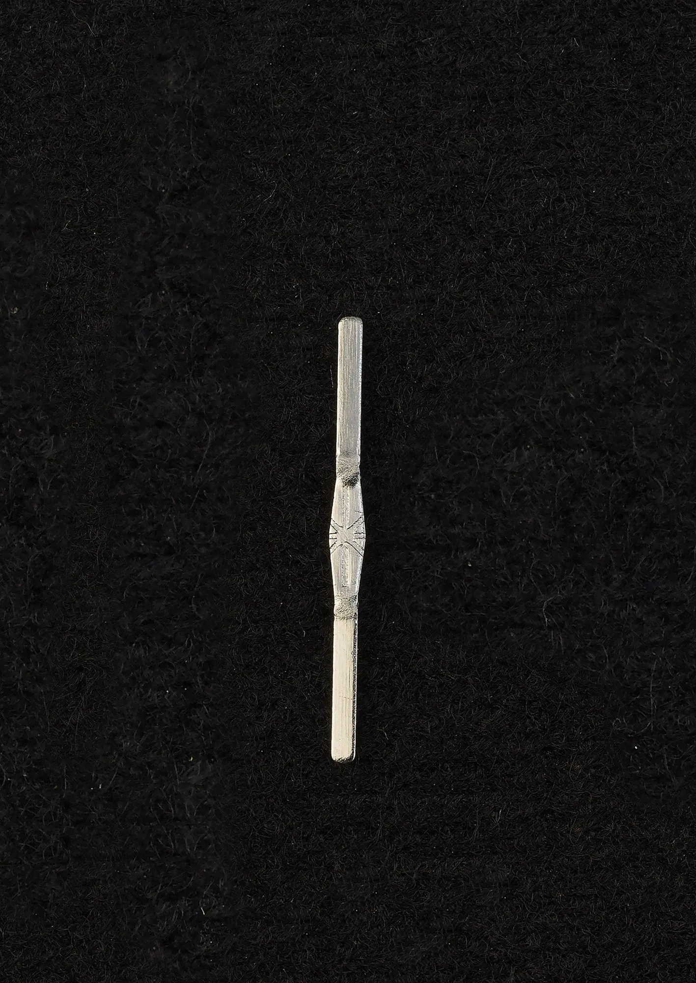 C90041  Single Star Straight Link 8X8mm Chrome